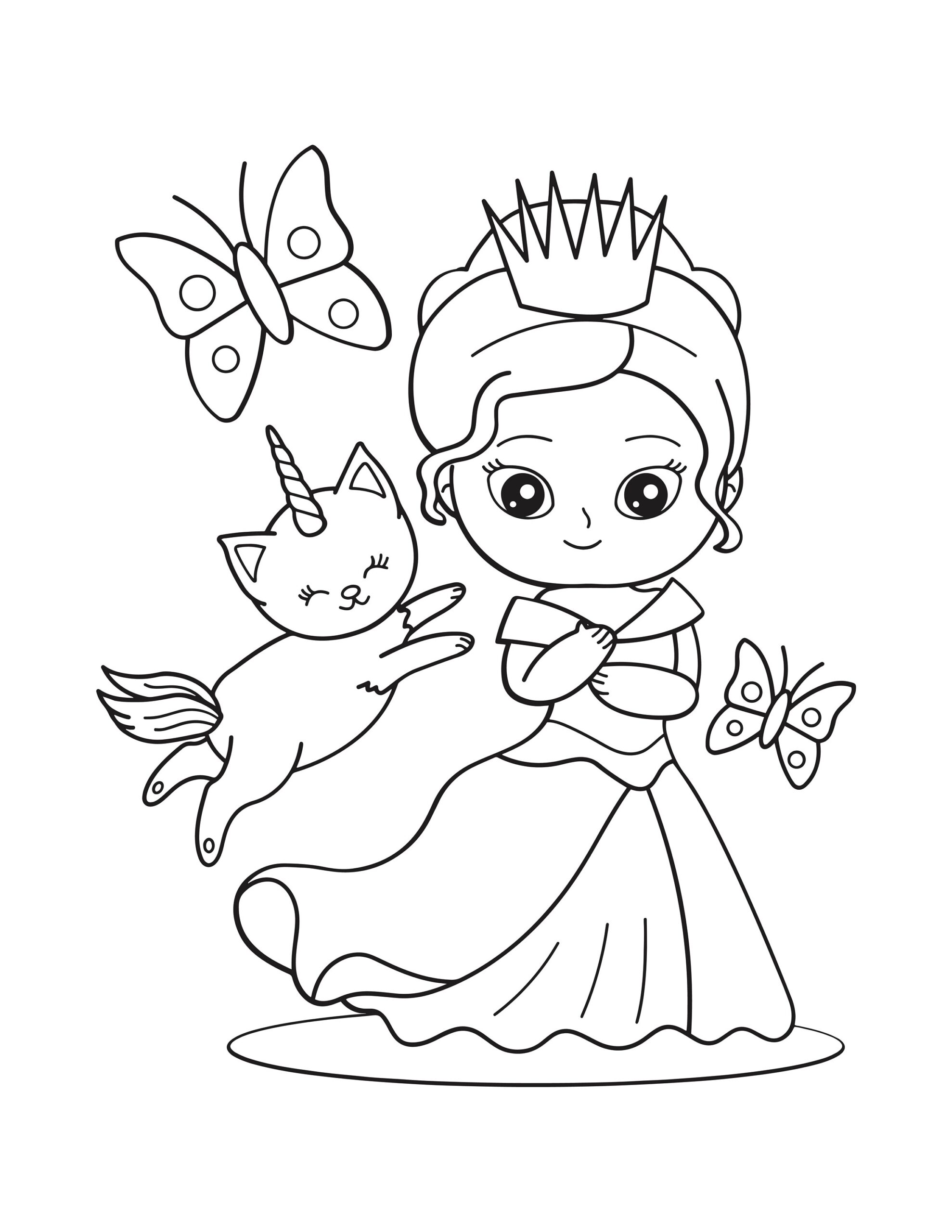 Printable Princess Coloring Page
