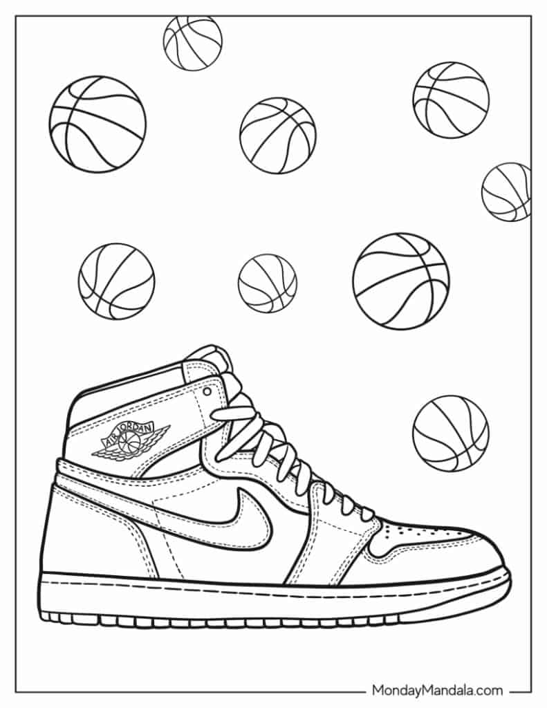 30 NBA Basketball Coloring Pages Free PDF Printables 