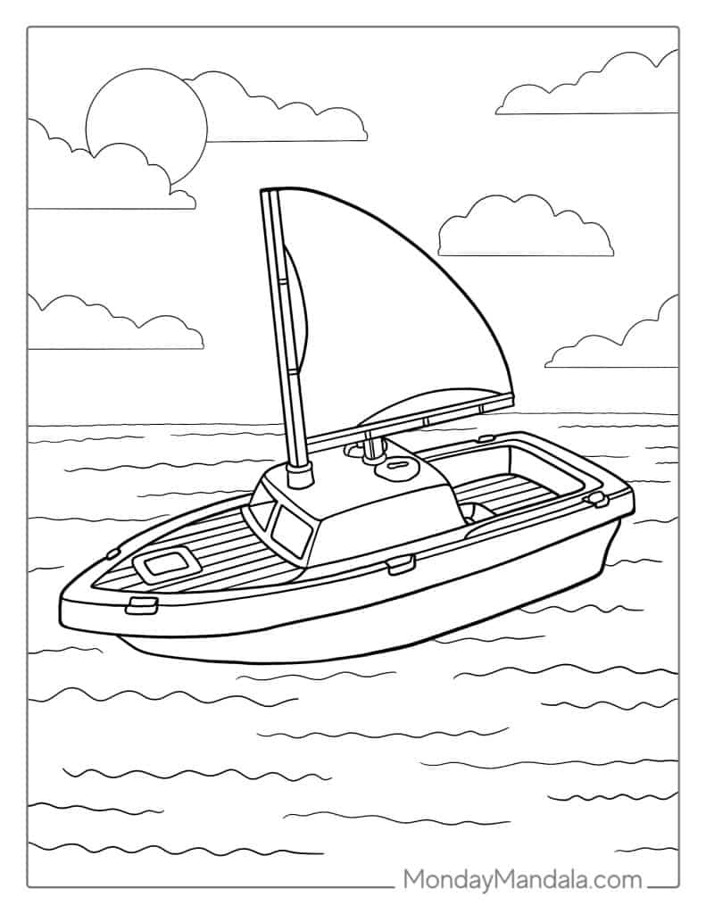 32 Boat Ship Coloring Pages Free PDF Printables 