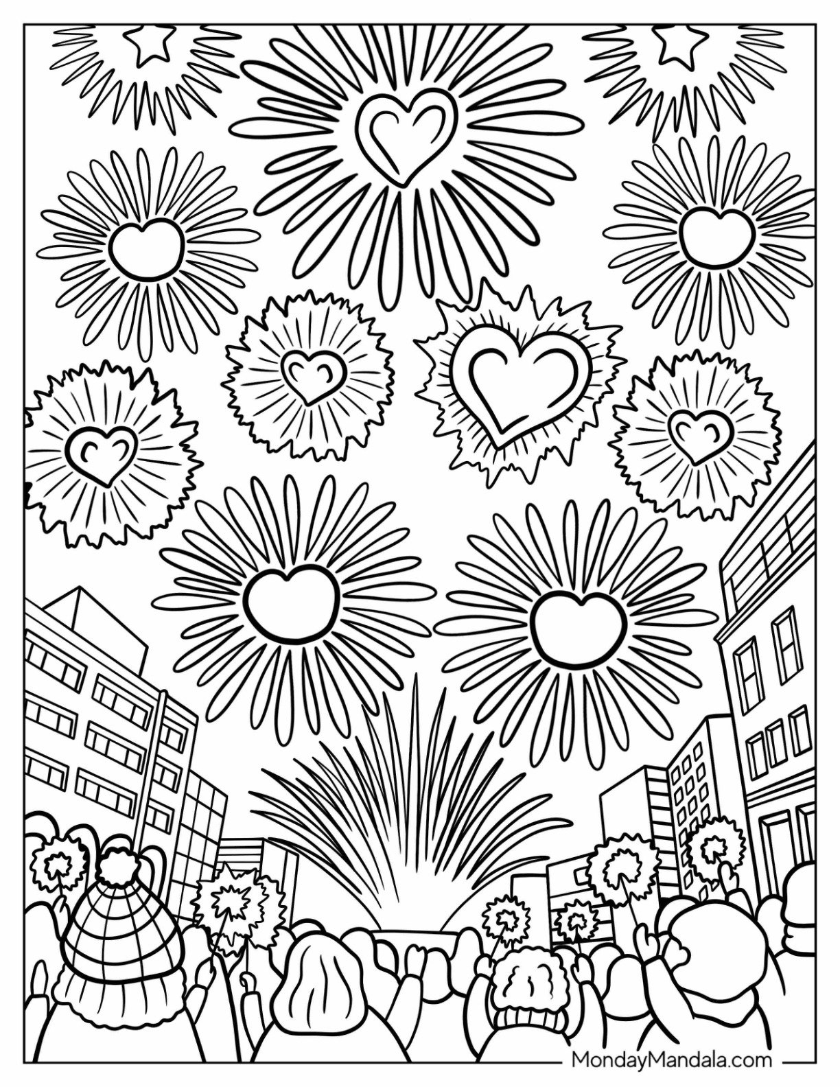 32 New Year Coloring Pages Free PDF Printables 