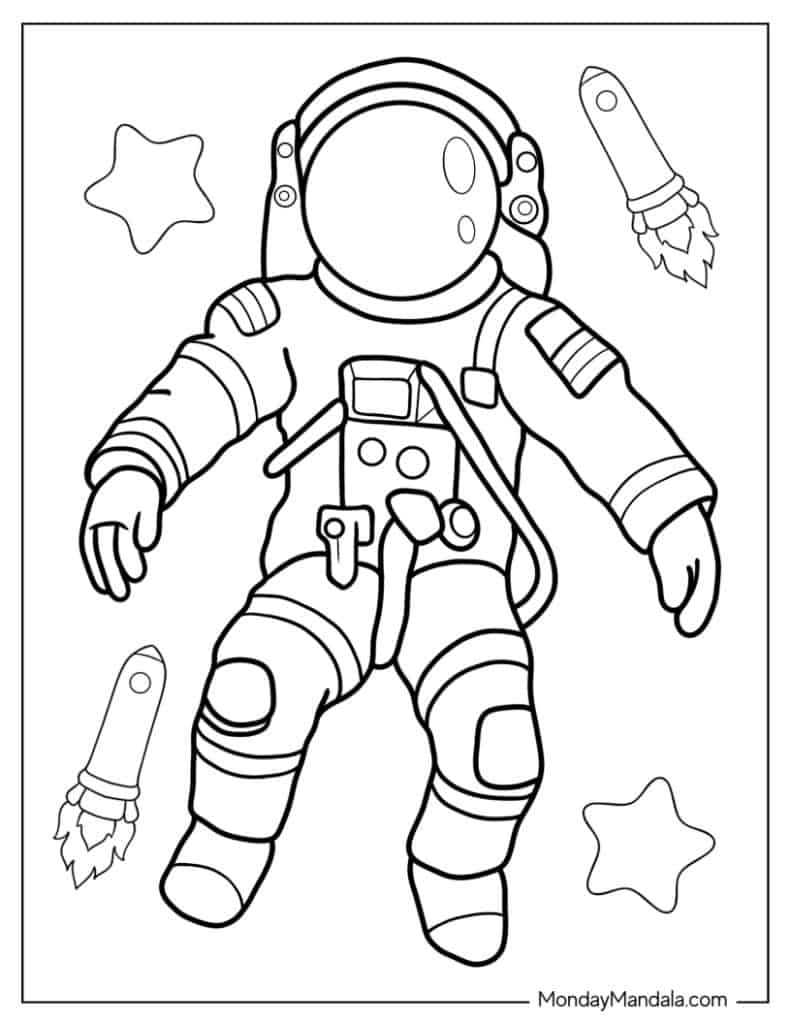 Space Coloring Pages Printable