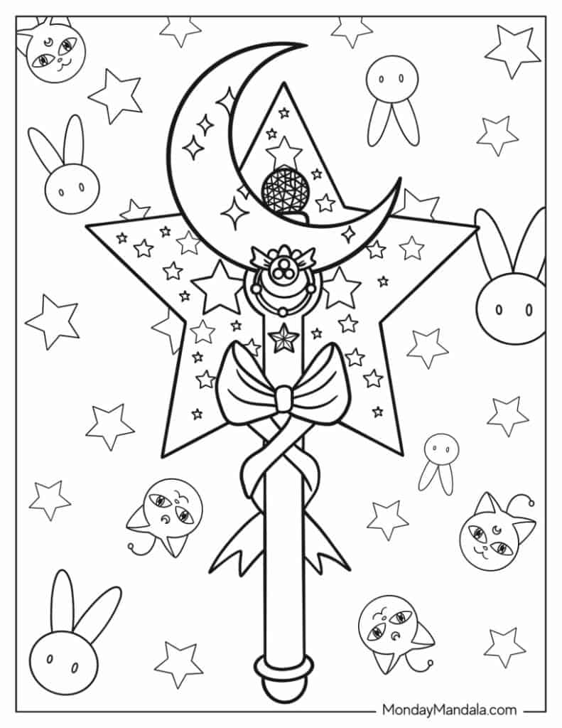 36 Sailor Moon Coloring Pages Free PDF Printables 
