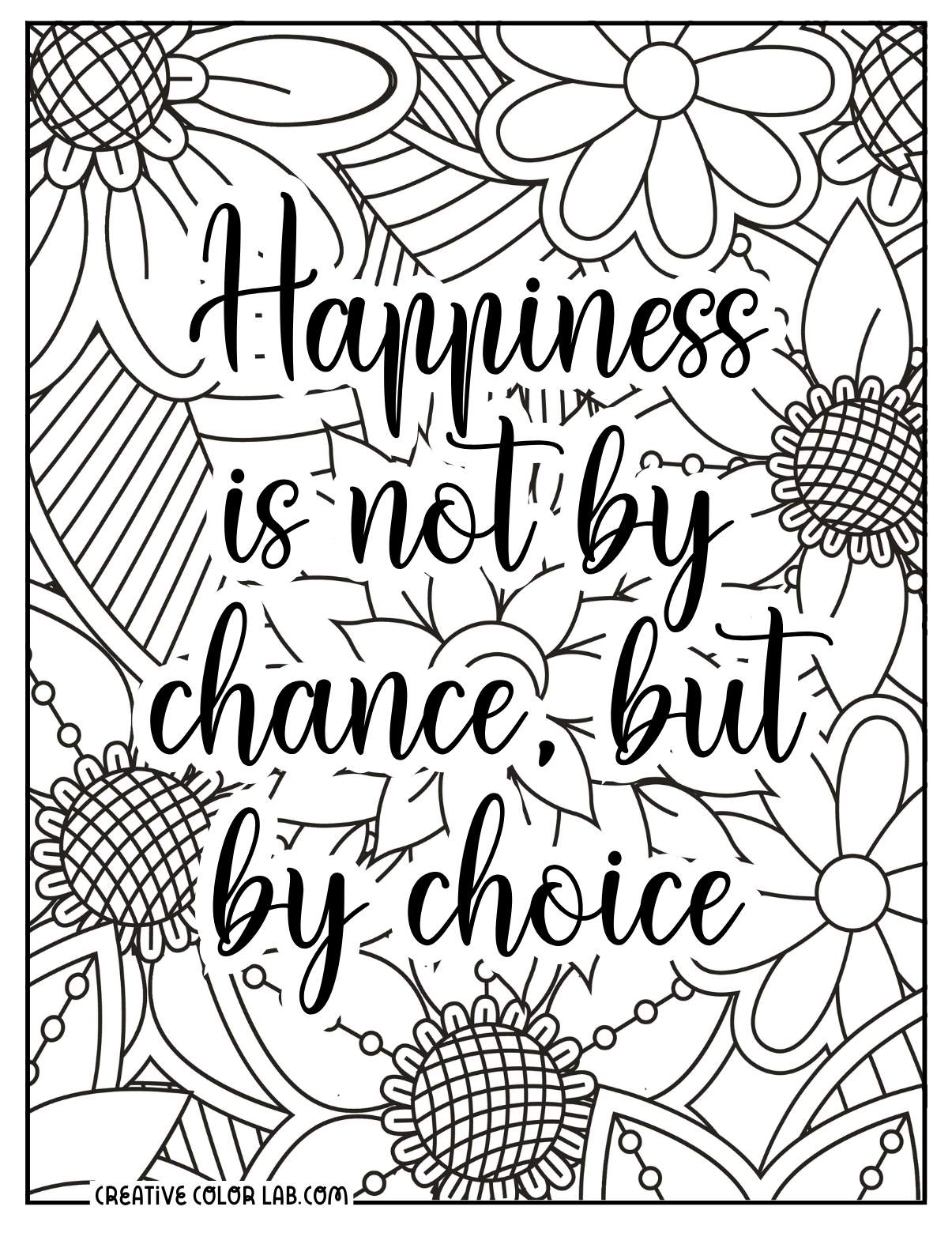 Printable Adult Coloring Pages With Quotes