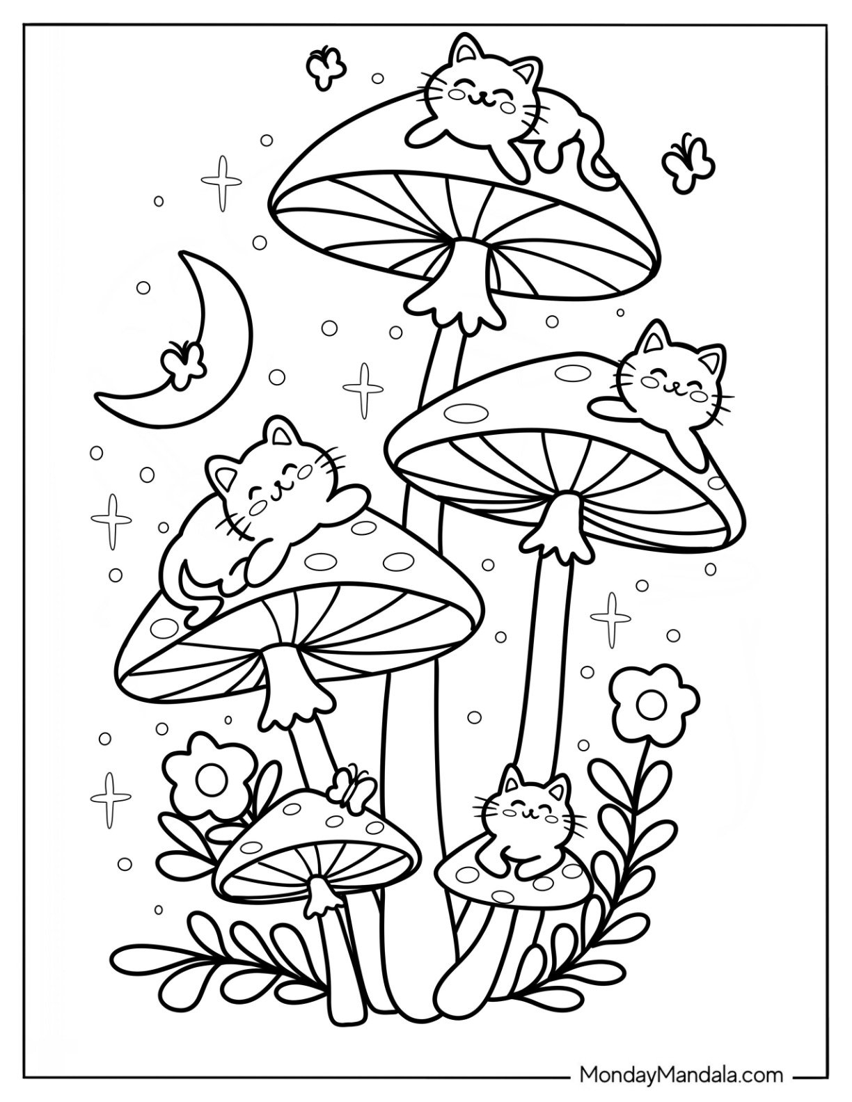 38 Mushroom Coloring Pages Free PDF Printables 