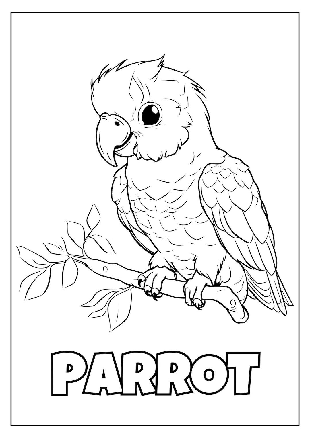 40 Cute Animals Printable Coloring Pages For Kids Toddlers Preschoolers Coloring Book Coloring Page Preschool Kindergarten Homeschool Etsy