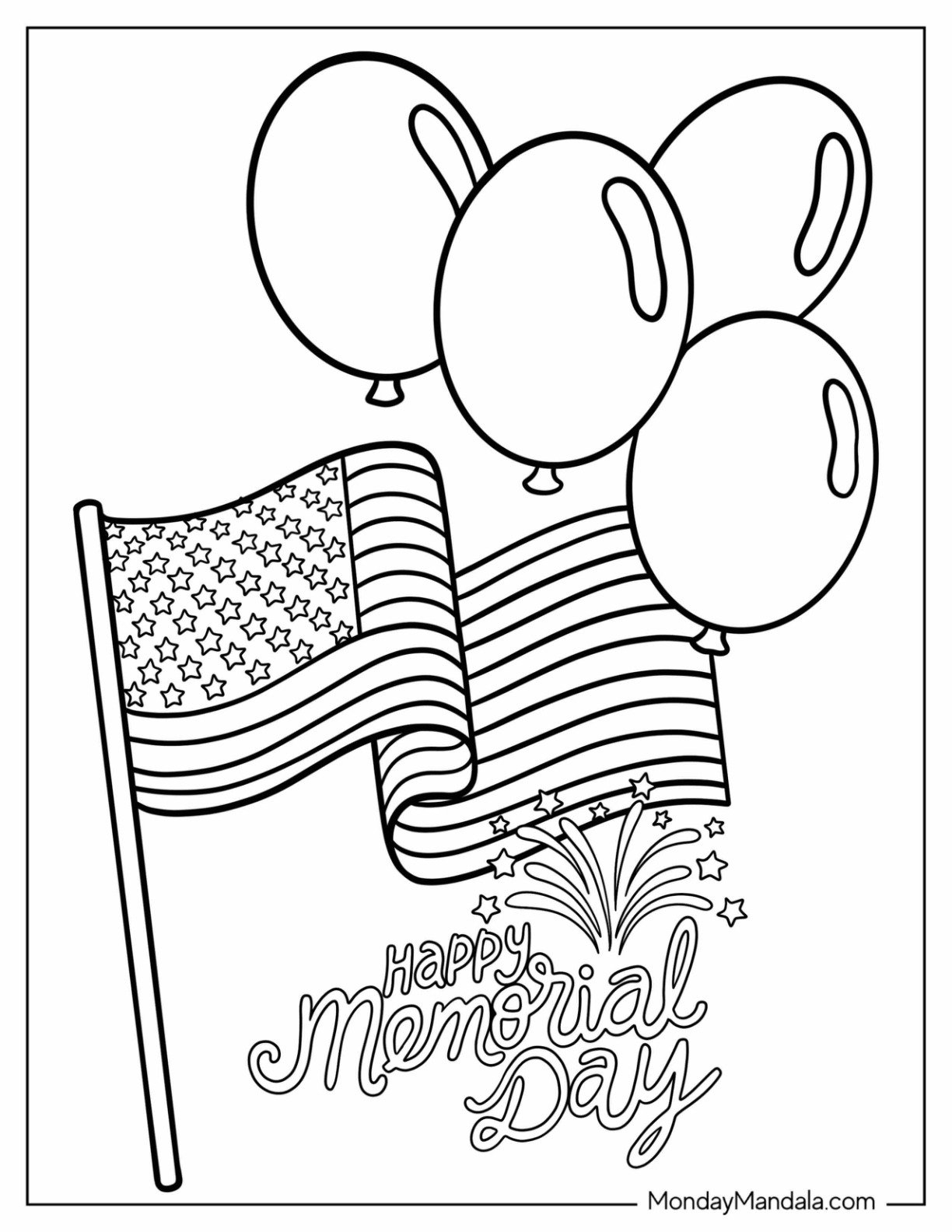 45 Memorial Day Coloring Pages Free PDF Printables 