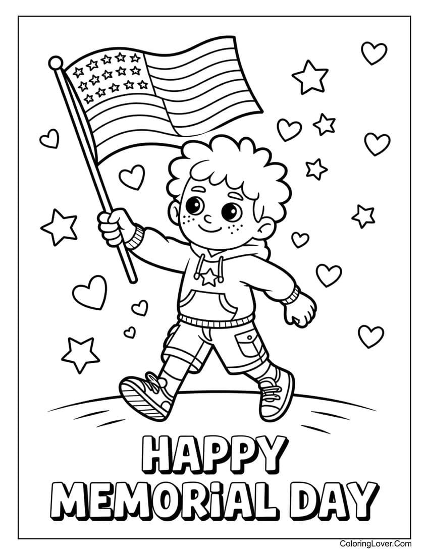 Free Coloring Pages For Memorial Day