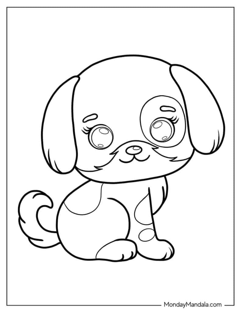 Puppy Coloring Pages Printable Free