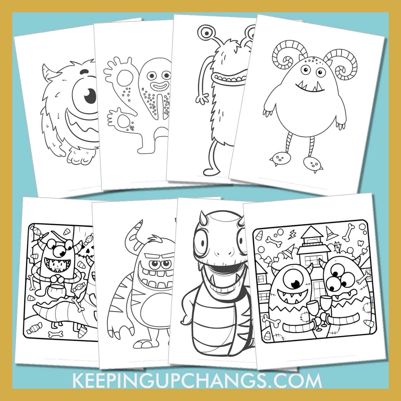 Free Monster Coloring Pages