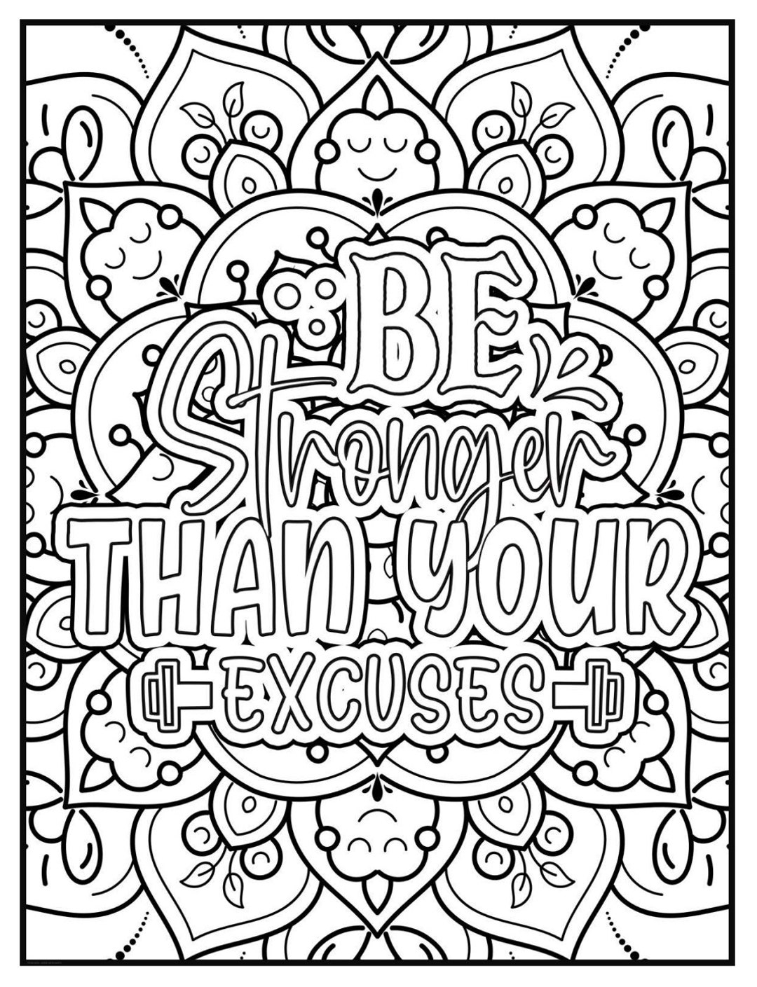 50 Motivational Coloring Pages Volume 1 Etsy