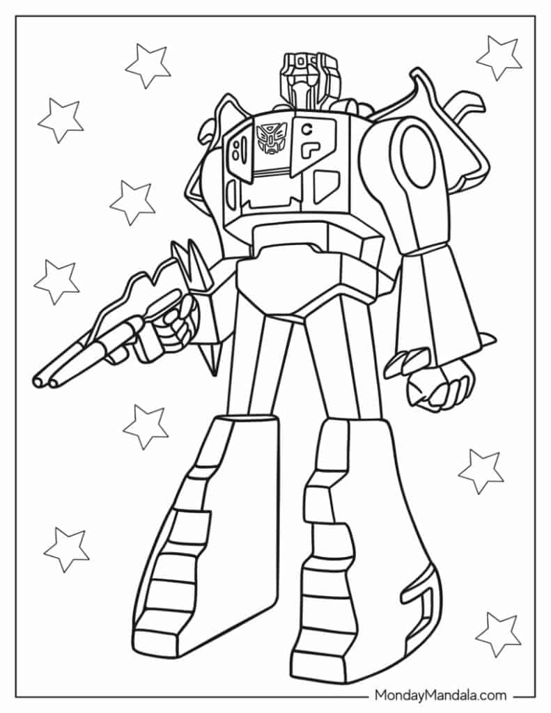 Free Printable Transformer Coloring Pages