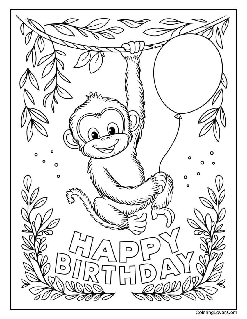 51 Happy Birthday Coloring Pages Free Printables For All Ages 
