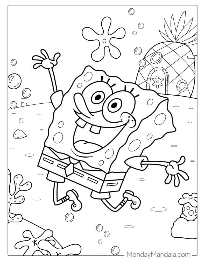 58 SpongeBob Coloring Pages Free PDF Printables 