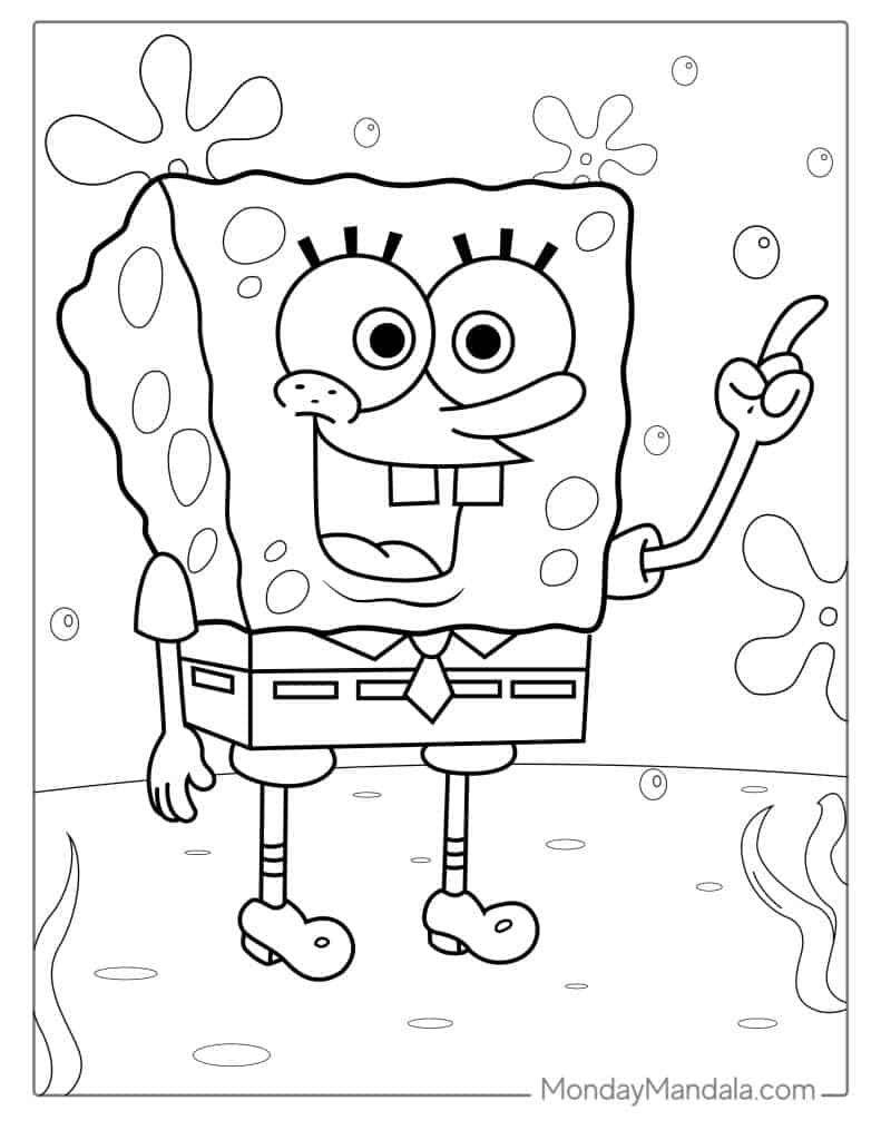 58 SpongeBob Coloring Pages Free PDF Printables 