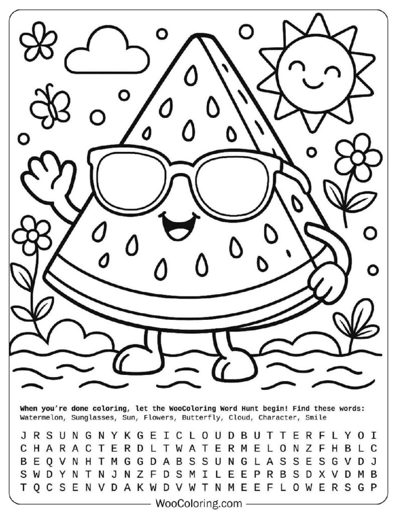 60 Summer Coloring Pages Free PDF To Print Woo Coloring