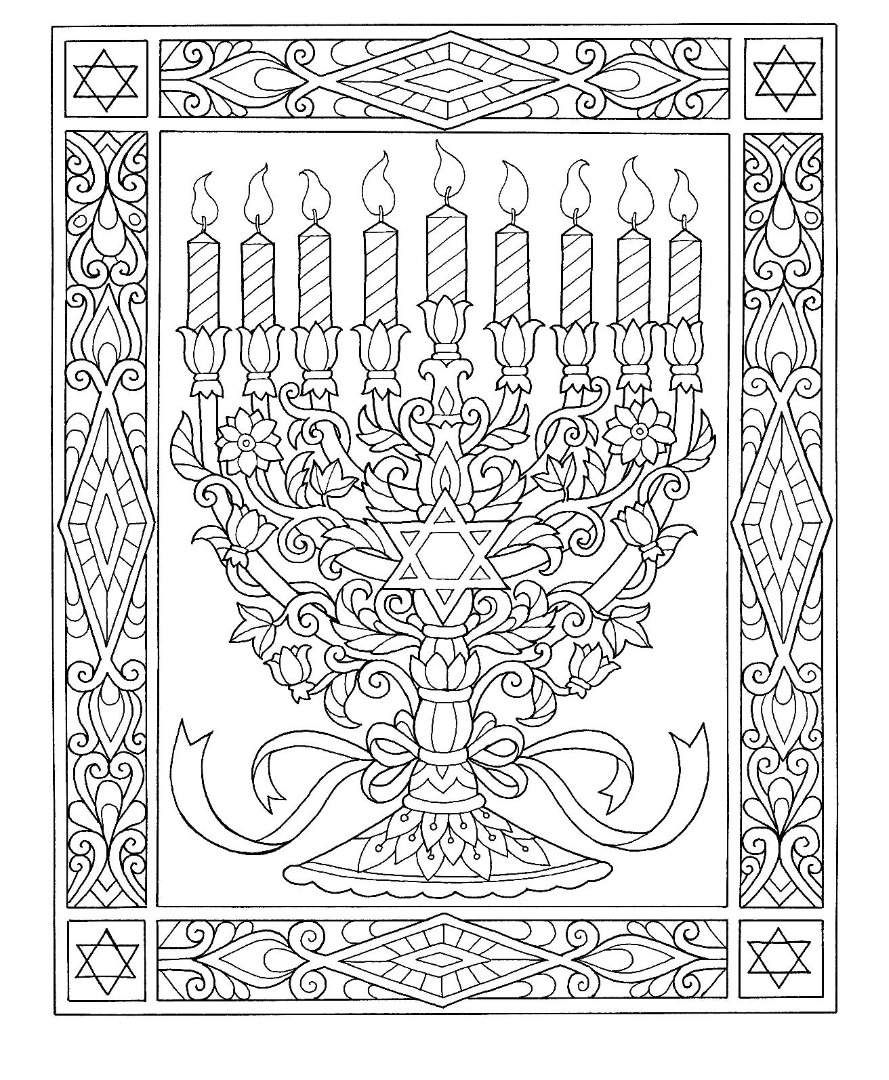 8 Free Hanukkah Coloring Pages Drawings TY