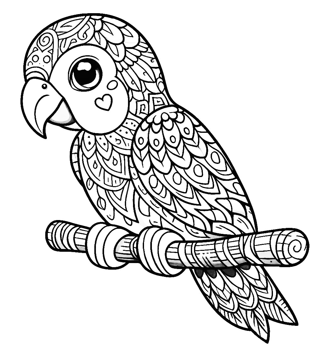 Parrot Coloring Pages Printable