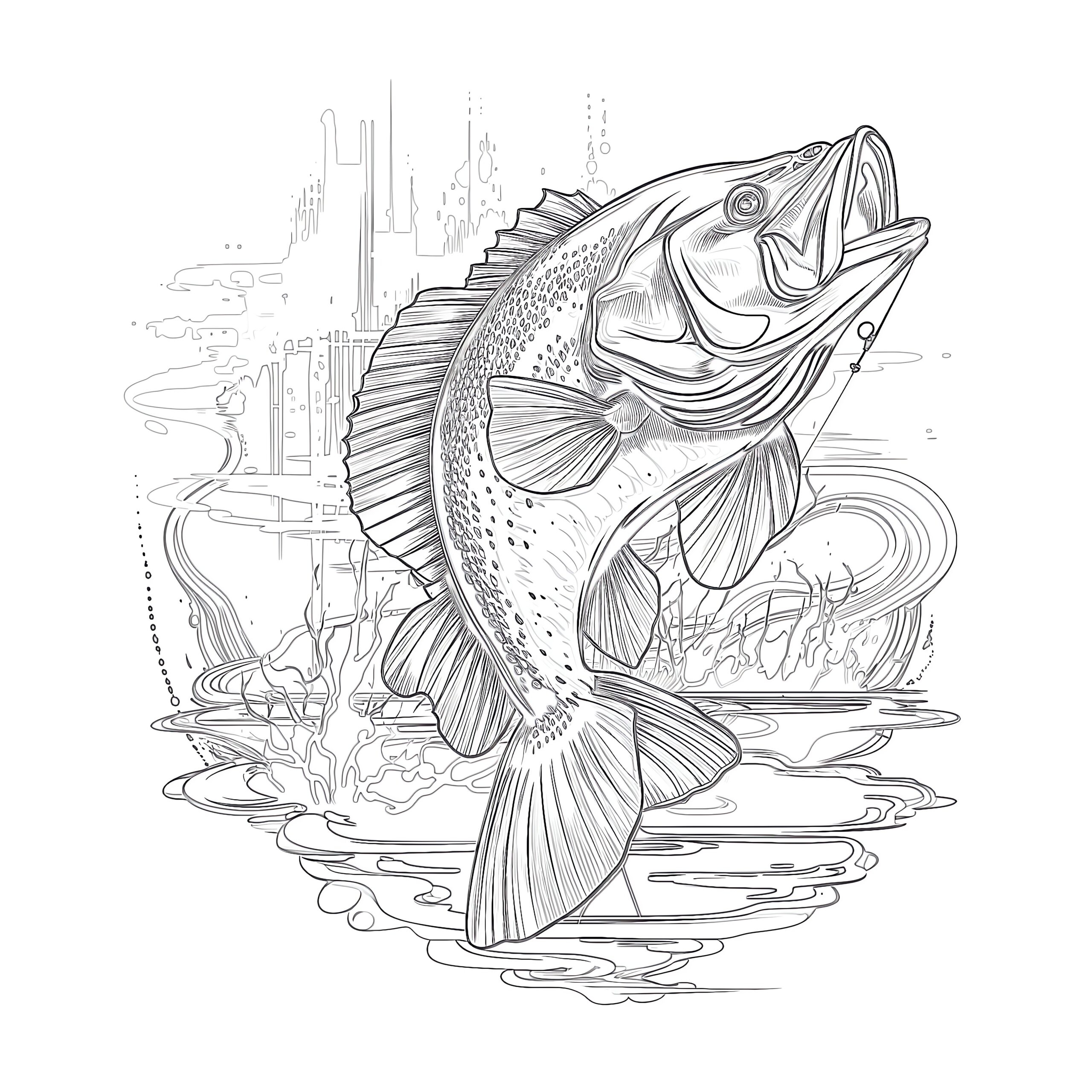Fishing Coloring Pages Free