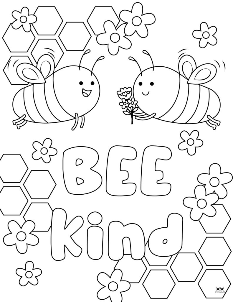 Bee Coloring Pages 40 FREE Pages Printabulls