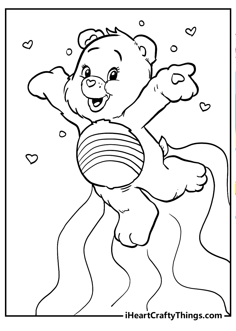 Care Bears Coloring Pages I Heart Crafty Things