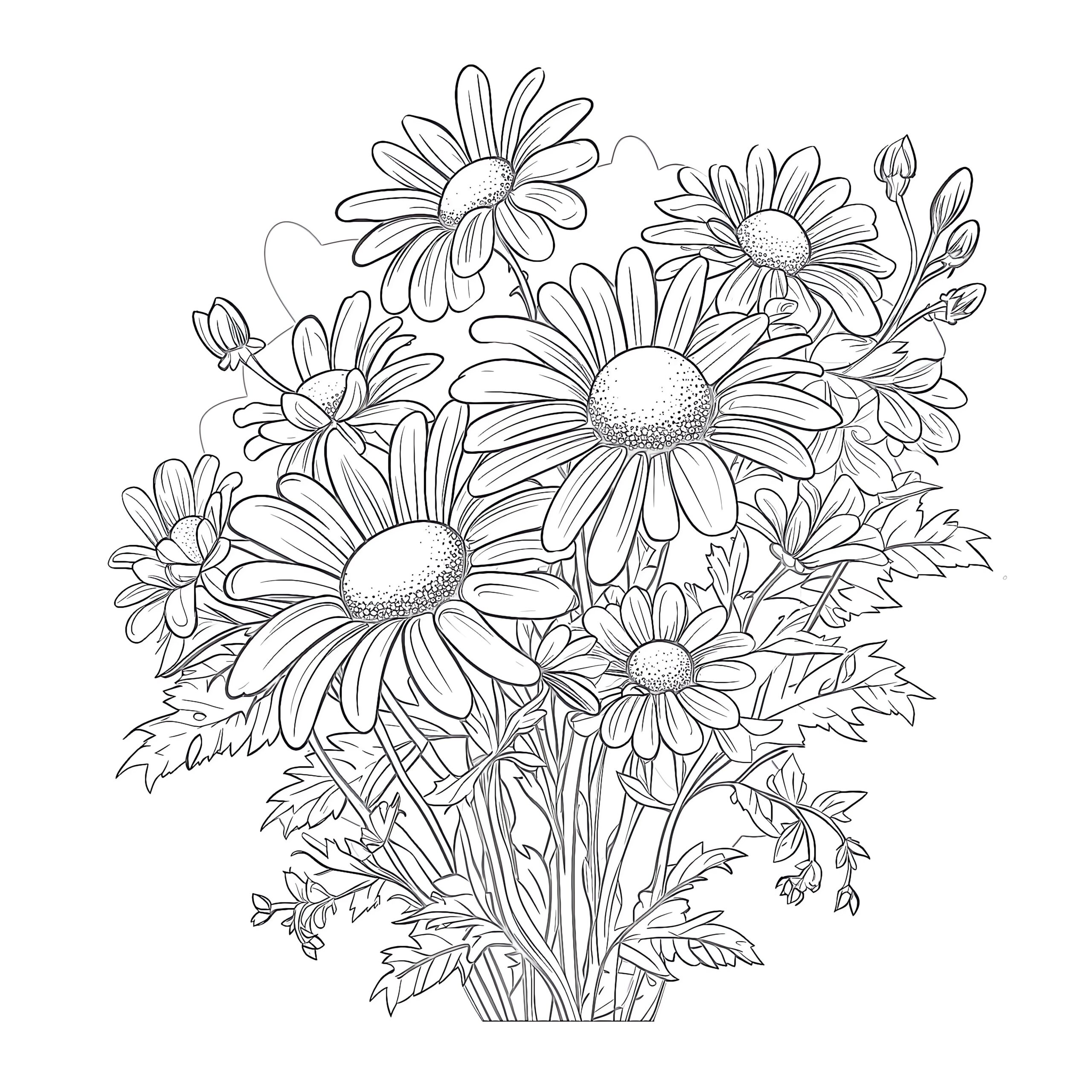 Chamomile Coloring Page Coloring Pages Mimi Panda