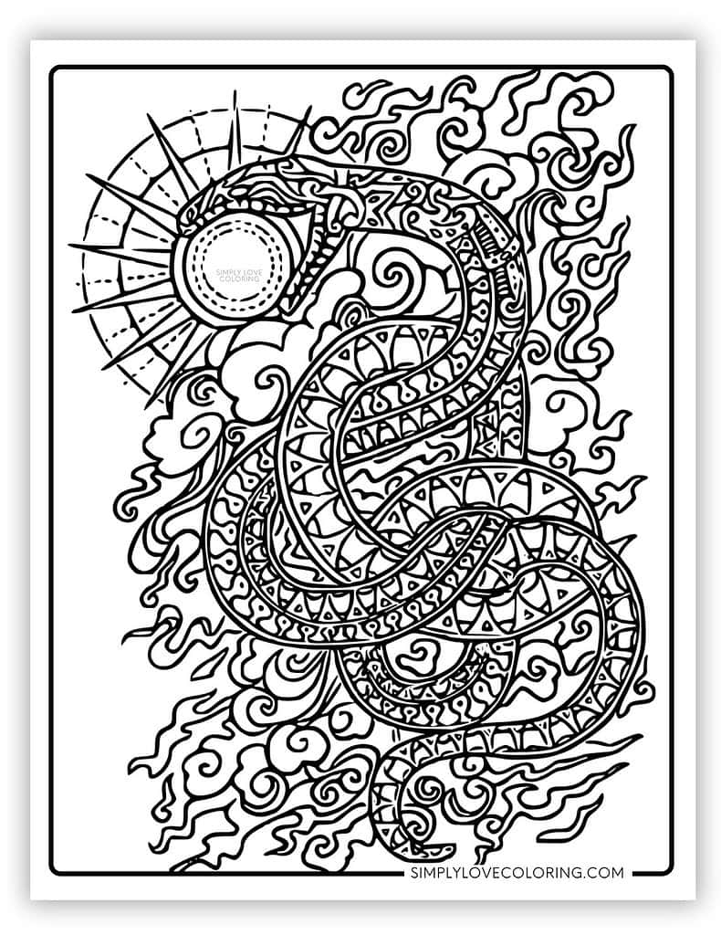 Chinese New Year Coloring Pages Free PDF Printables Simply Love Coloring