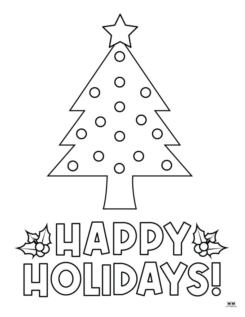 Christmas Tree Coloring Pages Templates 22 FREE Printables Printabulls