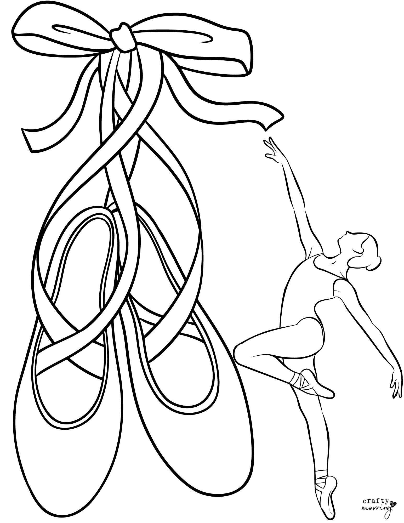 Free Ballet Coloring Pages Crafty Morning