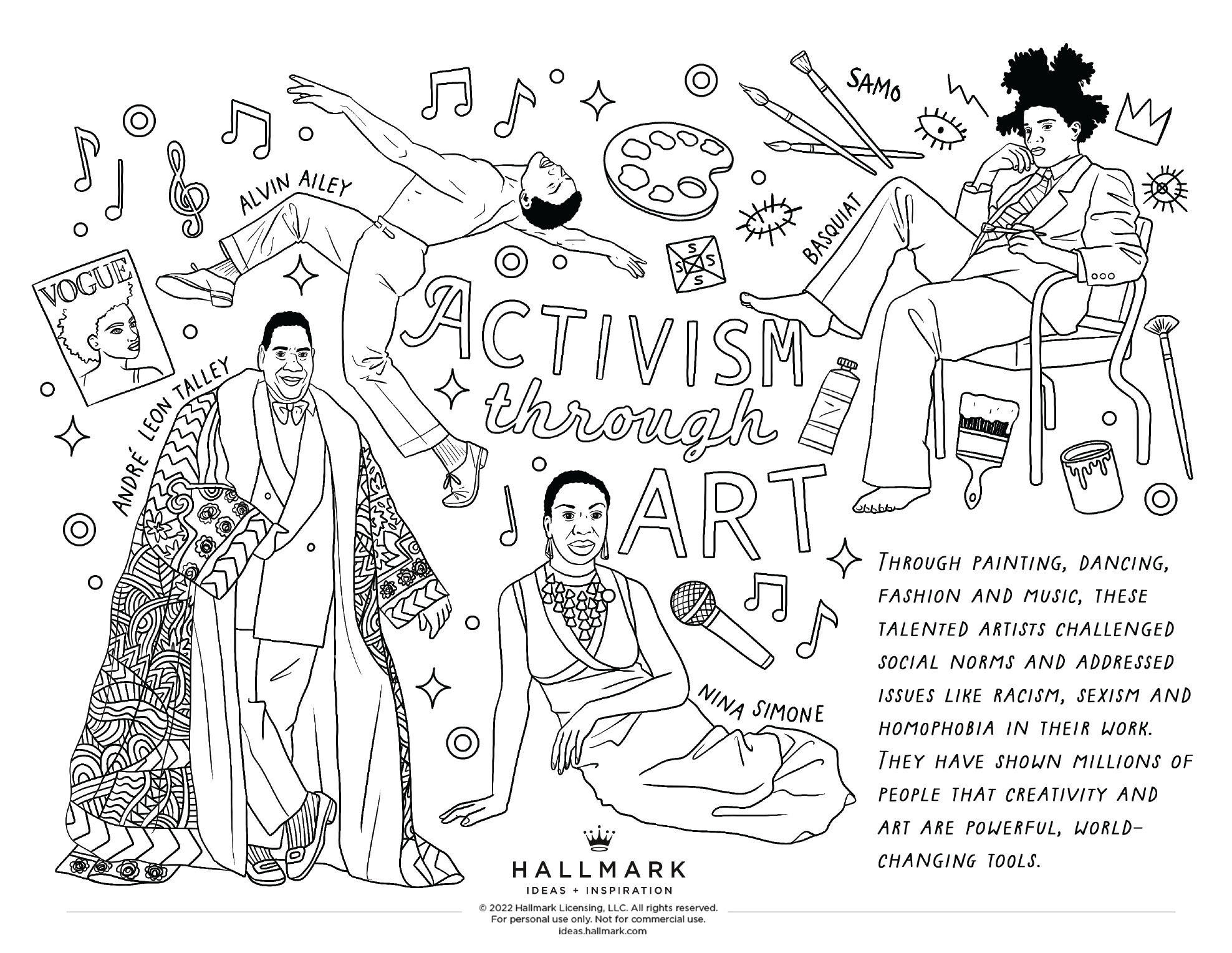 Free Black History Month Coloring Pages To Celebrate With The Family Or In The Classroom Hallmark Ideas Inspiration