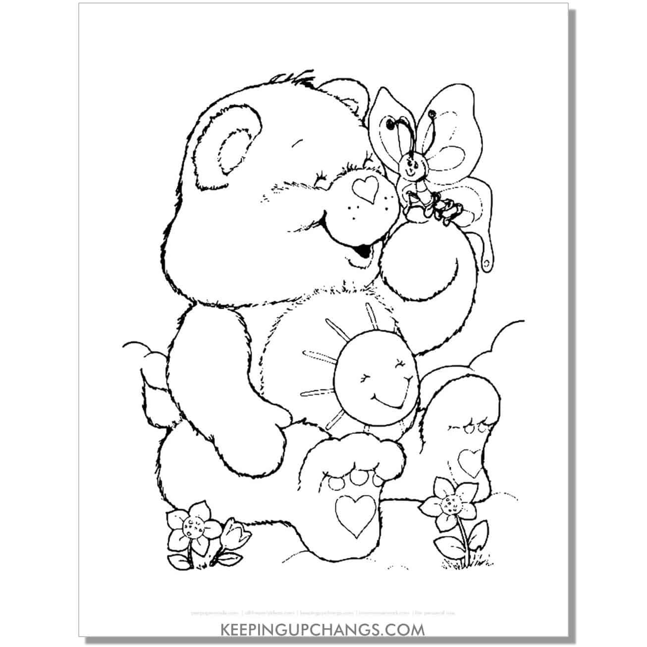 Free Care Bears Coloring Pages Sheets MOST POPULAR Printables 