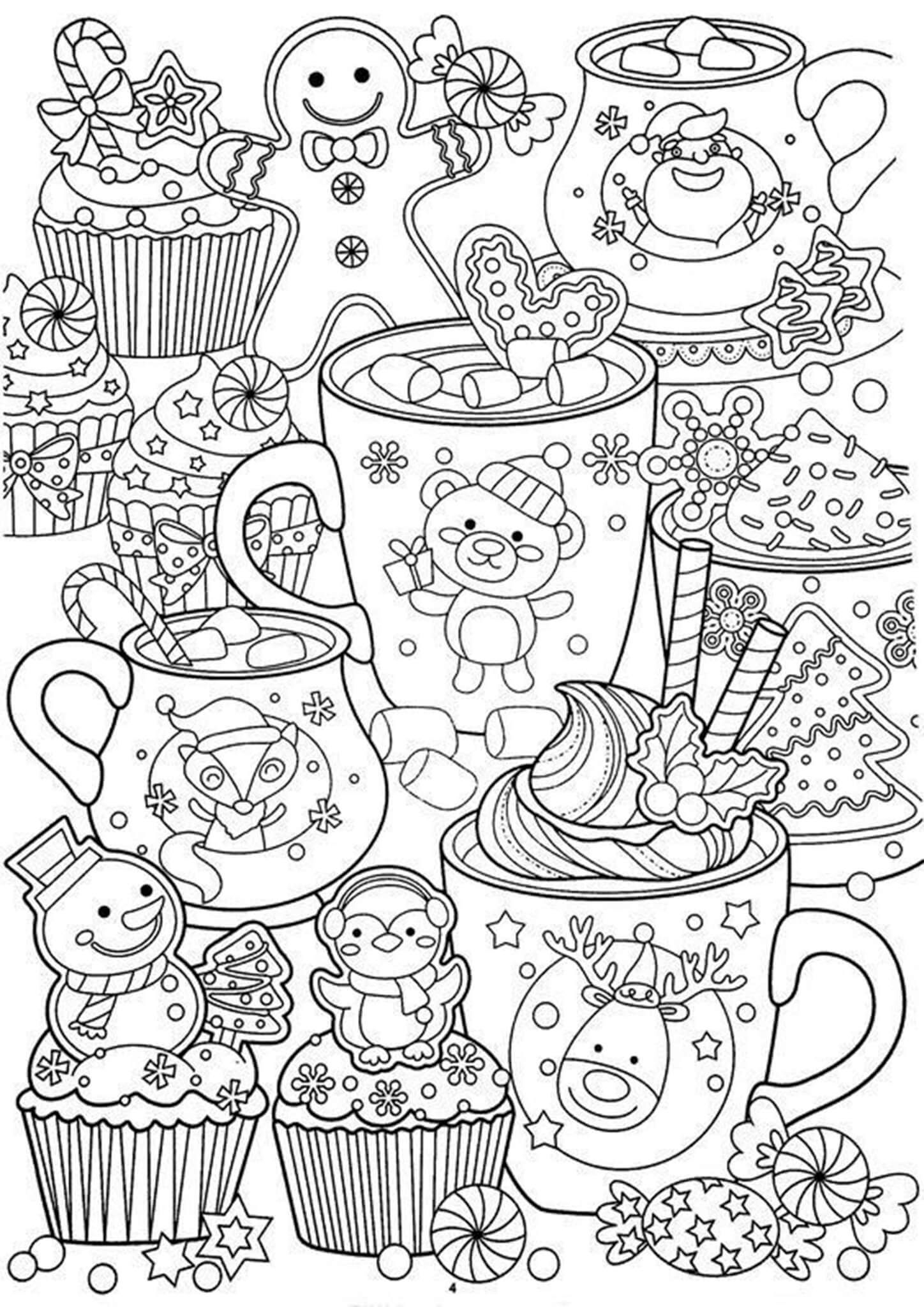 Free Adult Christmas Coloring Pages