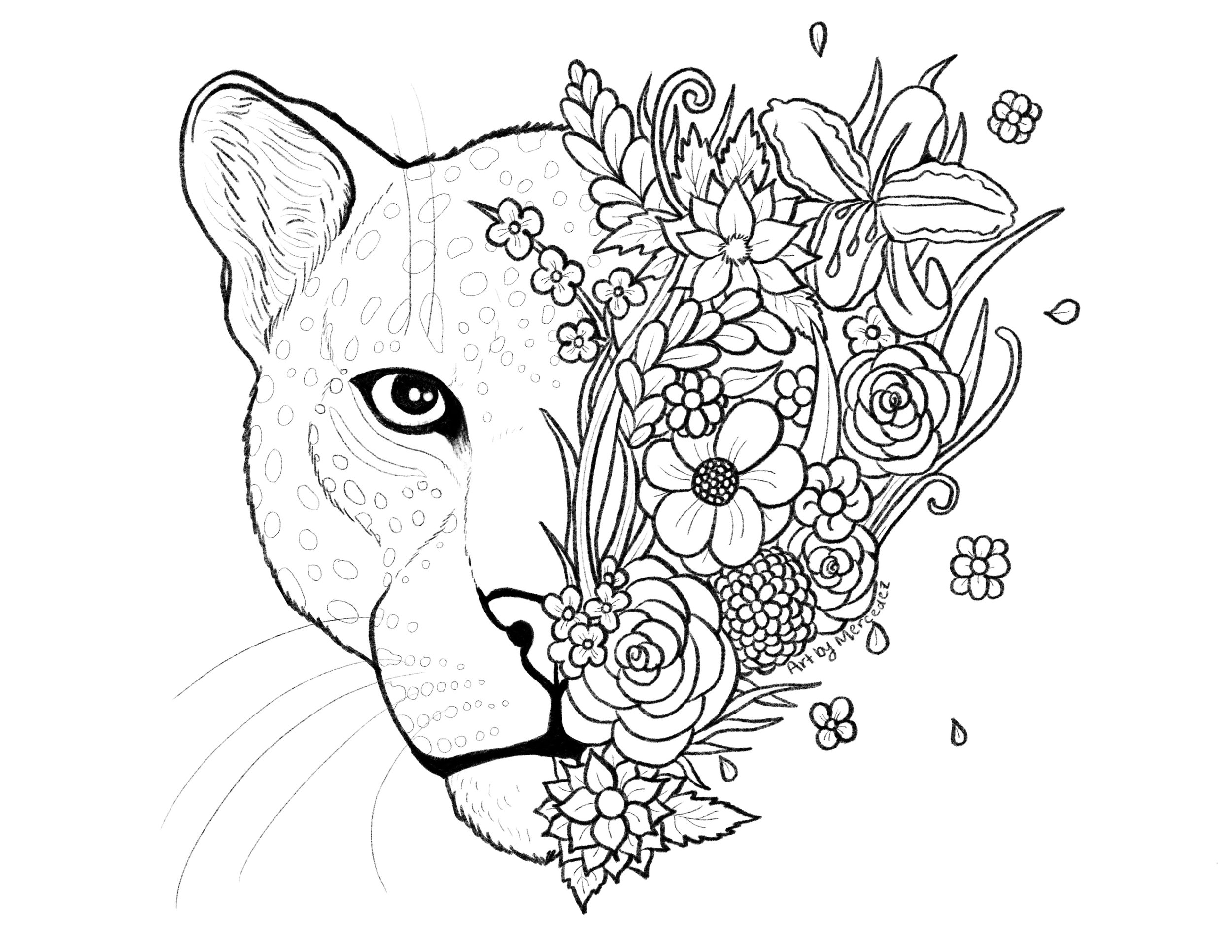 FREE Coloring Pages Art By Mercedez