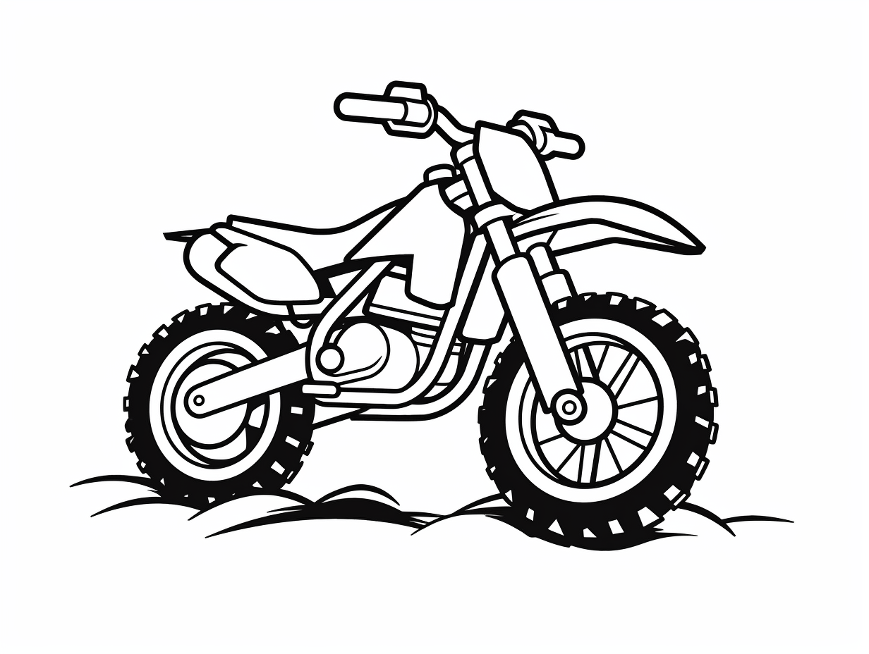 Printable Dirt Bike Coloring Pages