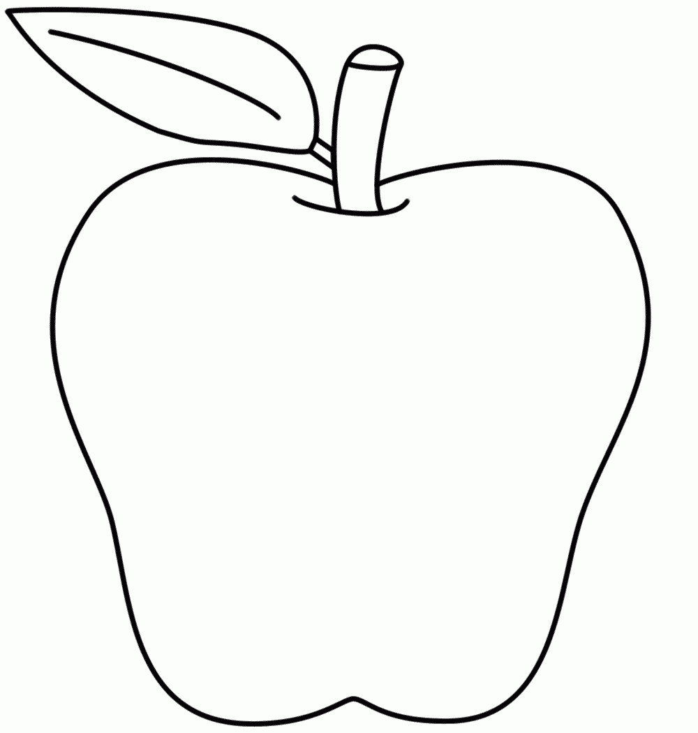 Apple Free Coloring Pages