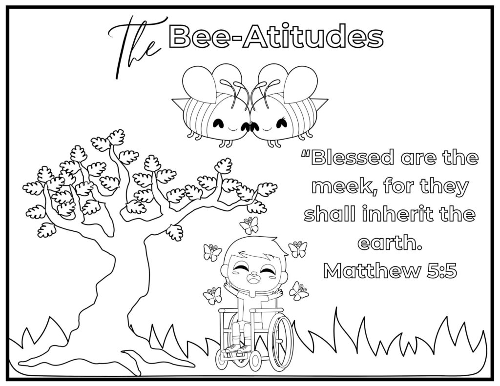 Free Printable Beatitudes Coloring Pages Healing Home