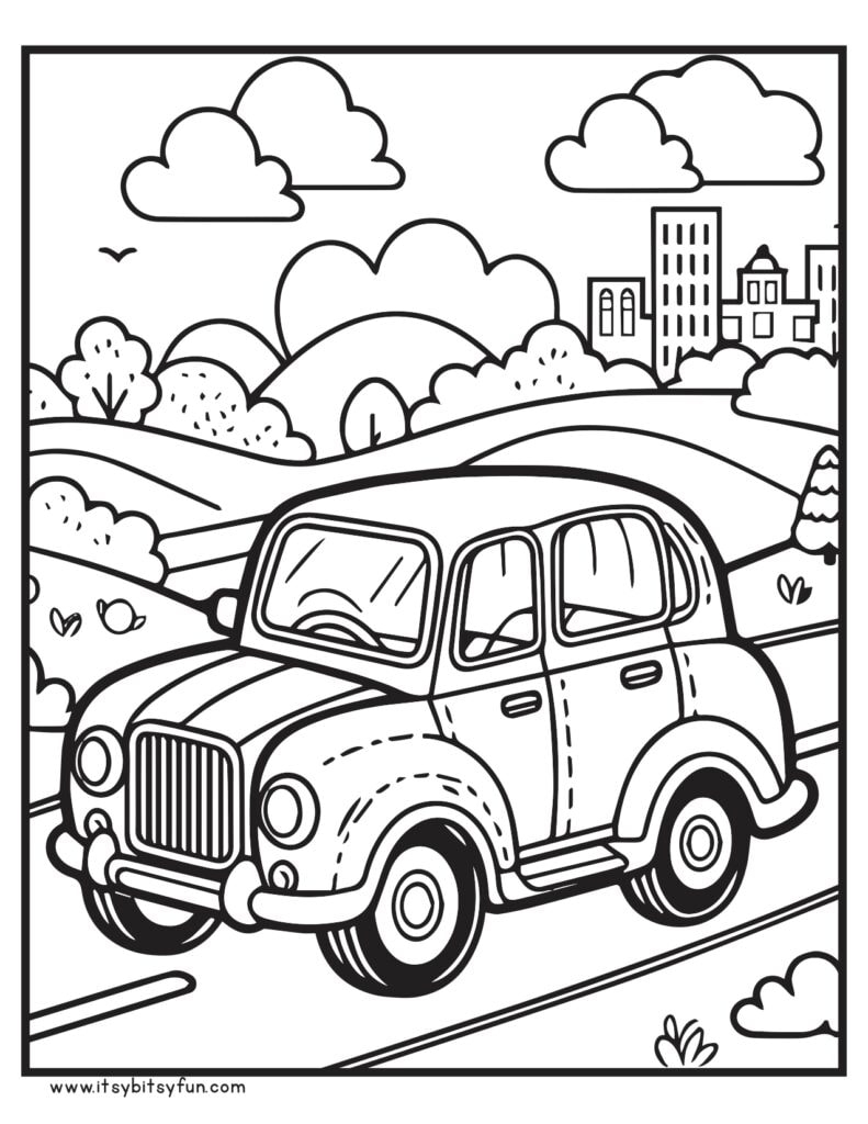 Free Coloring Pages Cars