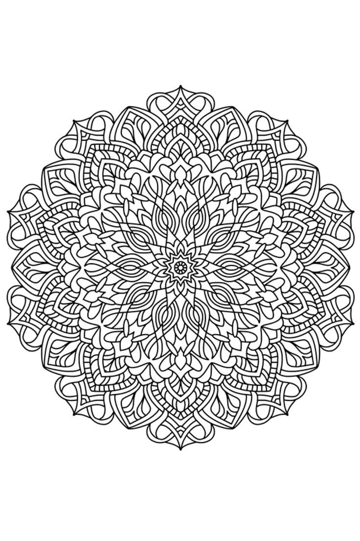 Free Printable Mandala Coloring Page EBook PDF Mandala Coloring Pages Abstract Coloring Pages Mandala Coloring
