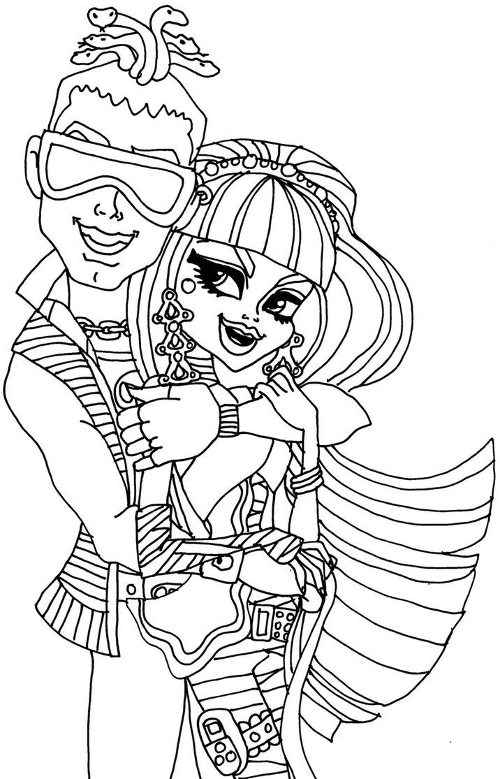Printable Coloring Pages Monster High