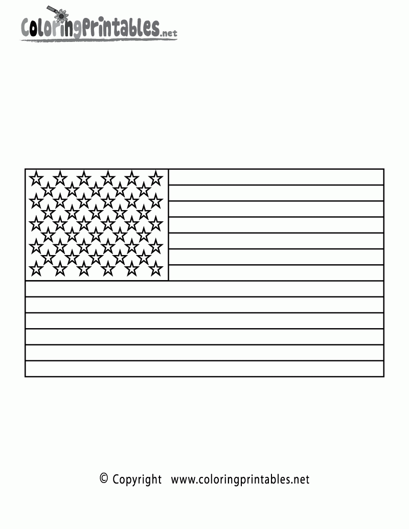 Free Printable Us Flag Coloring Pages
