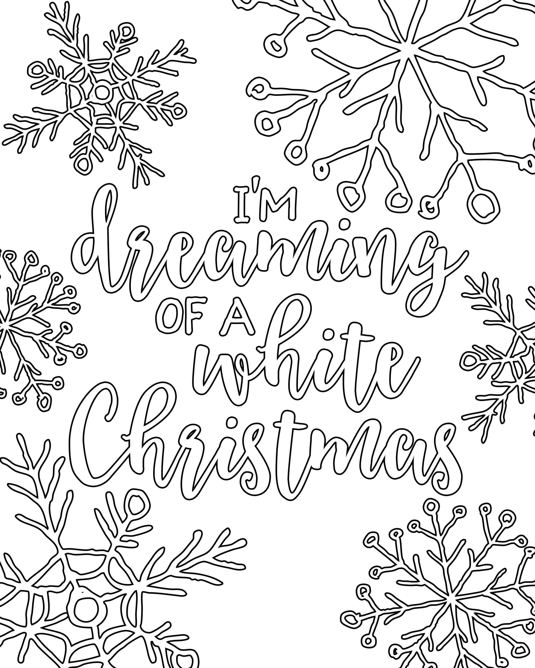 Free Coloring Pages To Print For Christmas