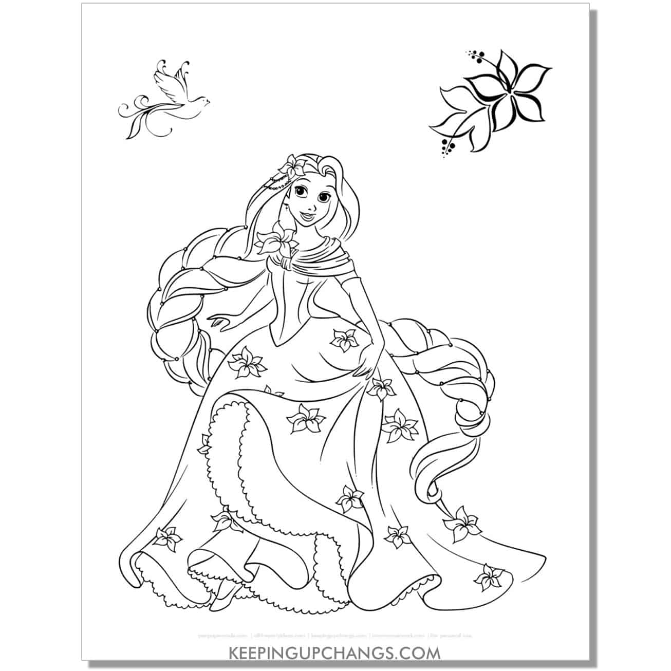 Free Rapunzel Tangled Coloring Pages Sheets MOST POPULAR Printables 