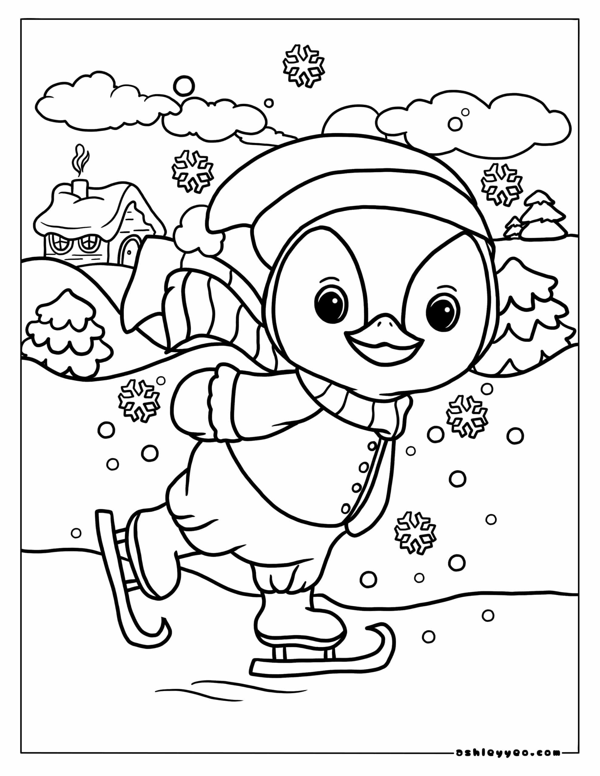 Free Coloring Pages Winter