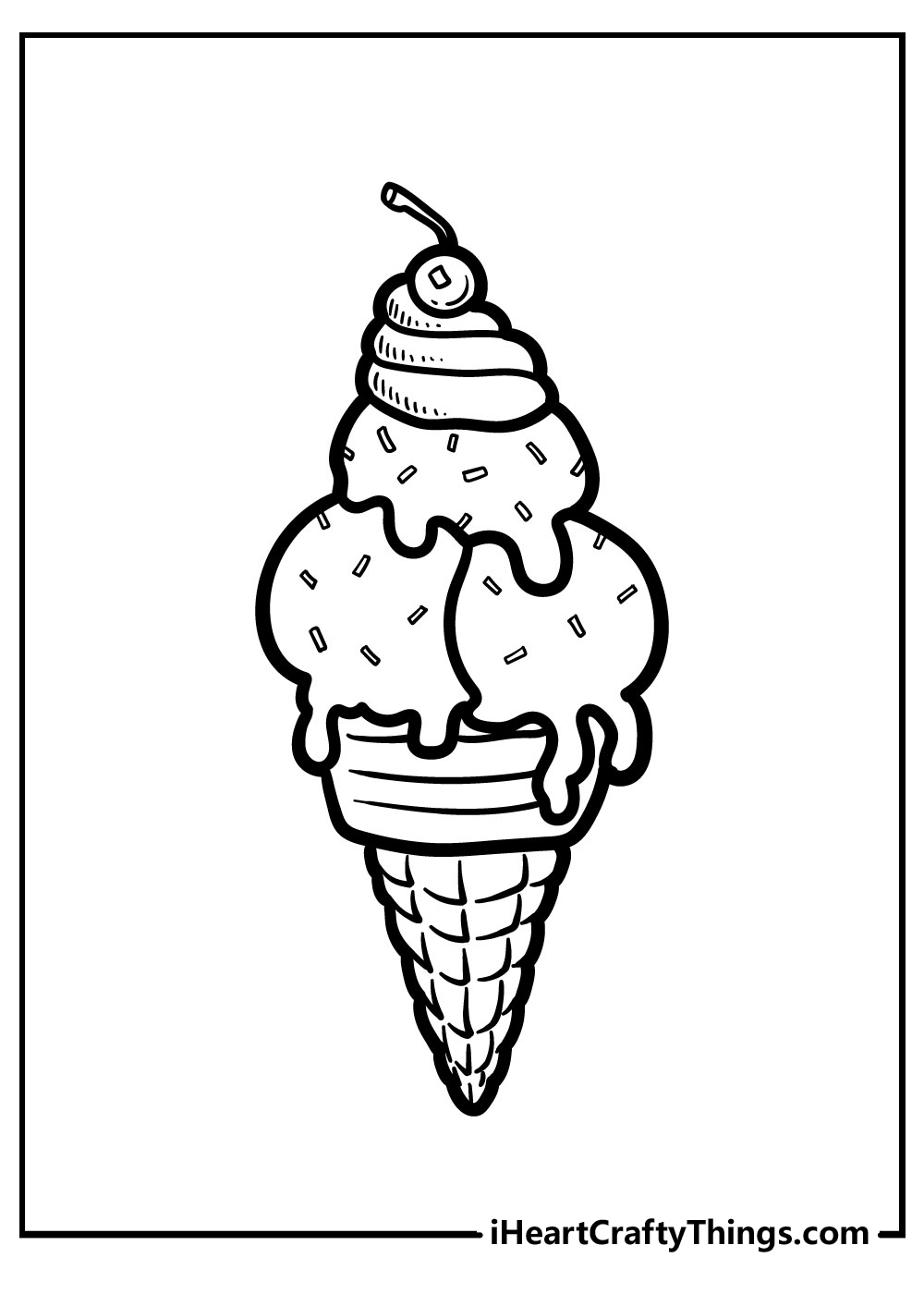 Ice Cream Coloring Pages 100 Free Printables 