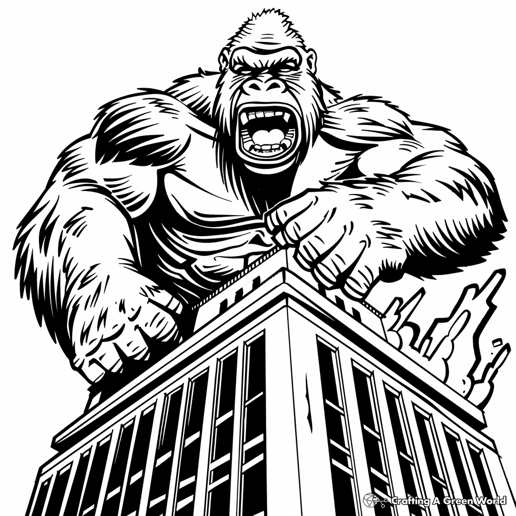 King Kong Coloring Pages Printable