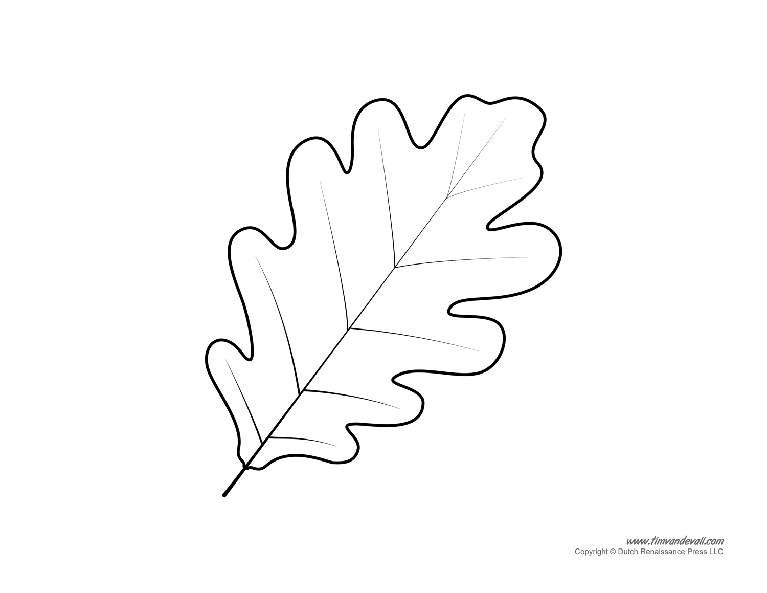 Printable Leaf Coloring Pages