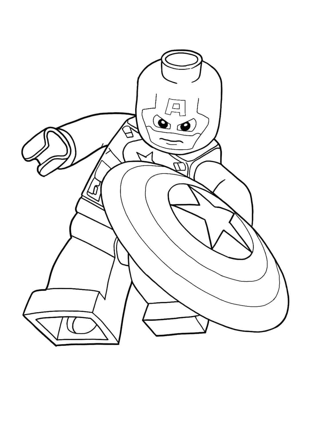 Captain America Printable Coloring Pages