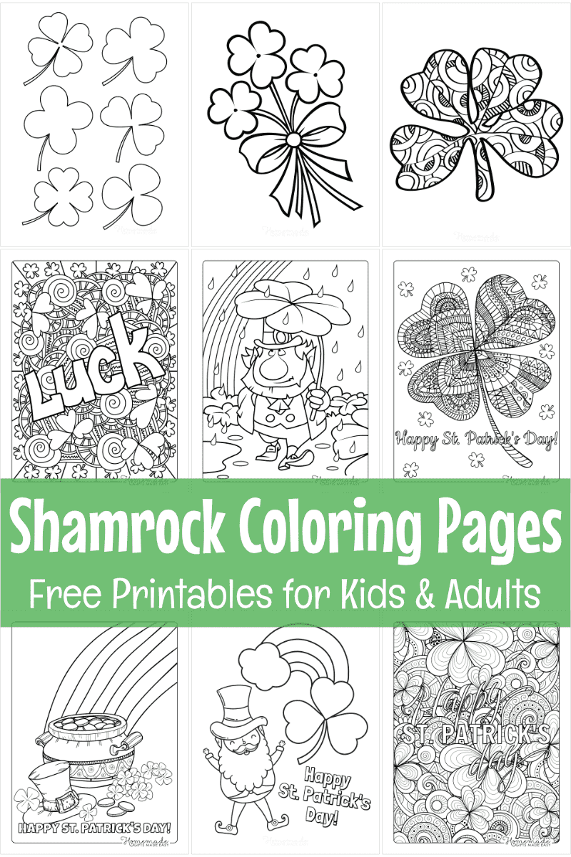 Printable Free Printable Printable Shamrock Coloring Page