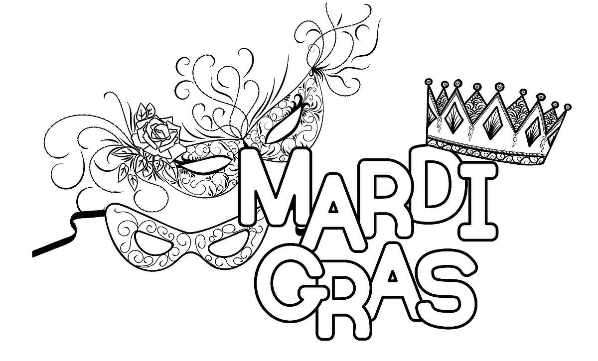 Free Mardi Gras Coloring Pages