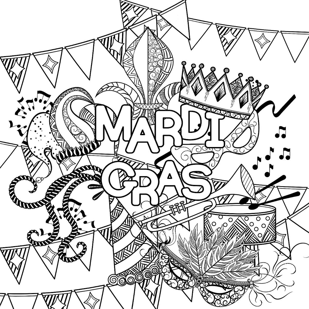Mardi Gras Coloring Pages 10 Printable Coloring Pages Of Mardi Gras Fat Tuesday Printables 30Seconds Mom