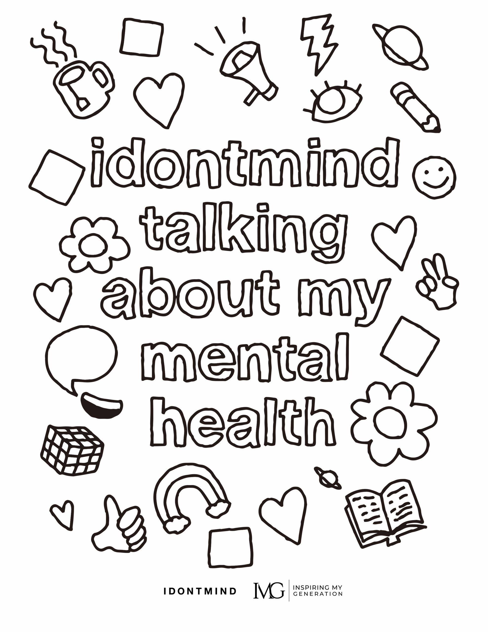 Mental Health Coloring Pages